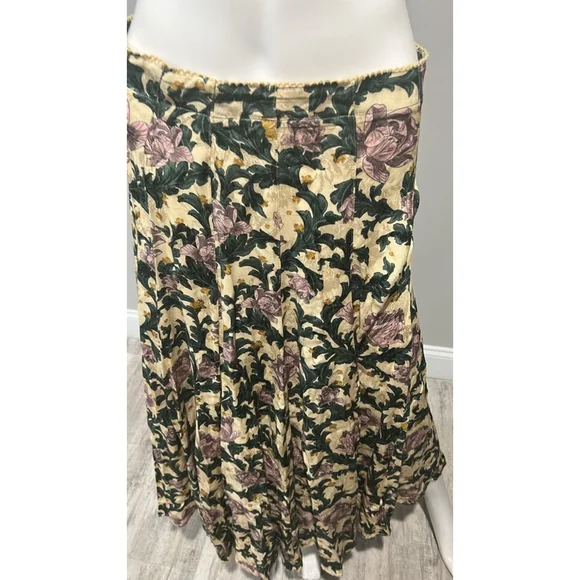 Agua by Agua Bendita Gaita Floral print Ecovero Blend Wide Leg Pants Size M